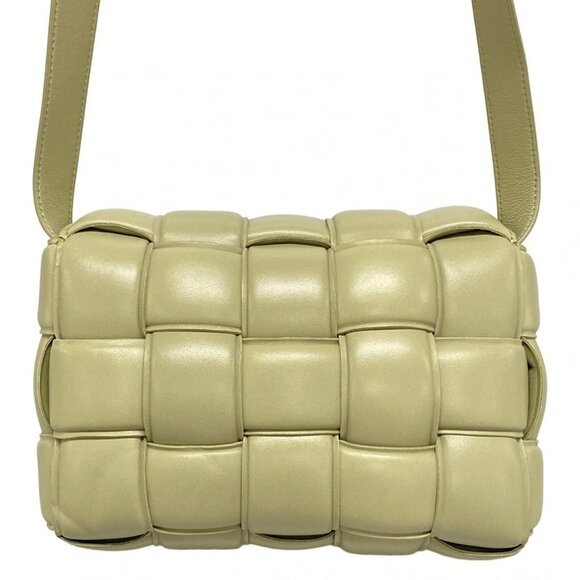 Auth BOTTEGA VENETA Padded Cassette - Khaki Lambskin B********* Shoulder Bag - Picture 2 of 16